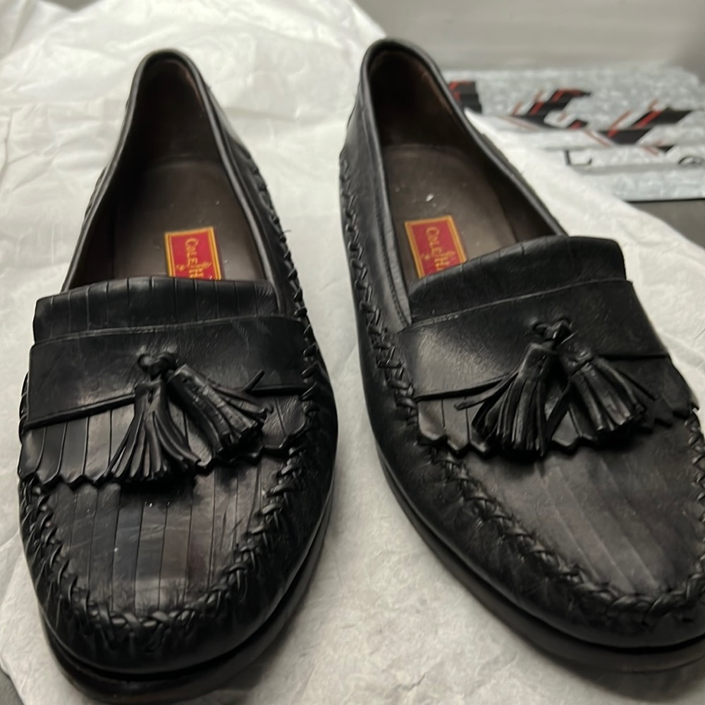 black womens loafers size 9.5